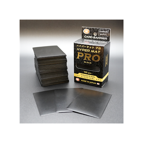 KMC Standard Sleeves - Hyper MAT PRO Black (100 Sleeves)
