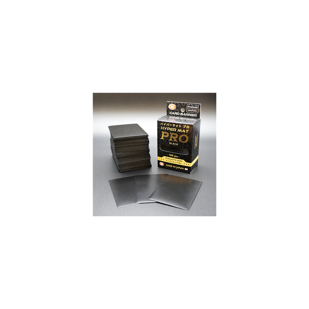 KMC Standard Sleeves - Hyper MAT PRO Black (100 Sleeves)