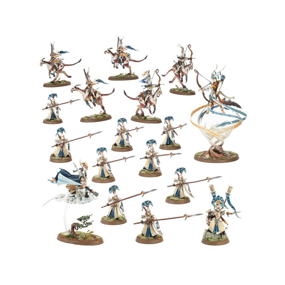 Punta de lanza de Lumineth Soberanos: Vanguardia Hurakan