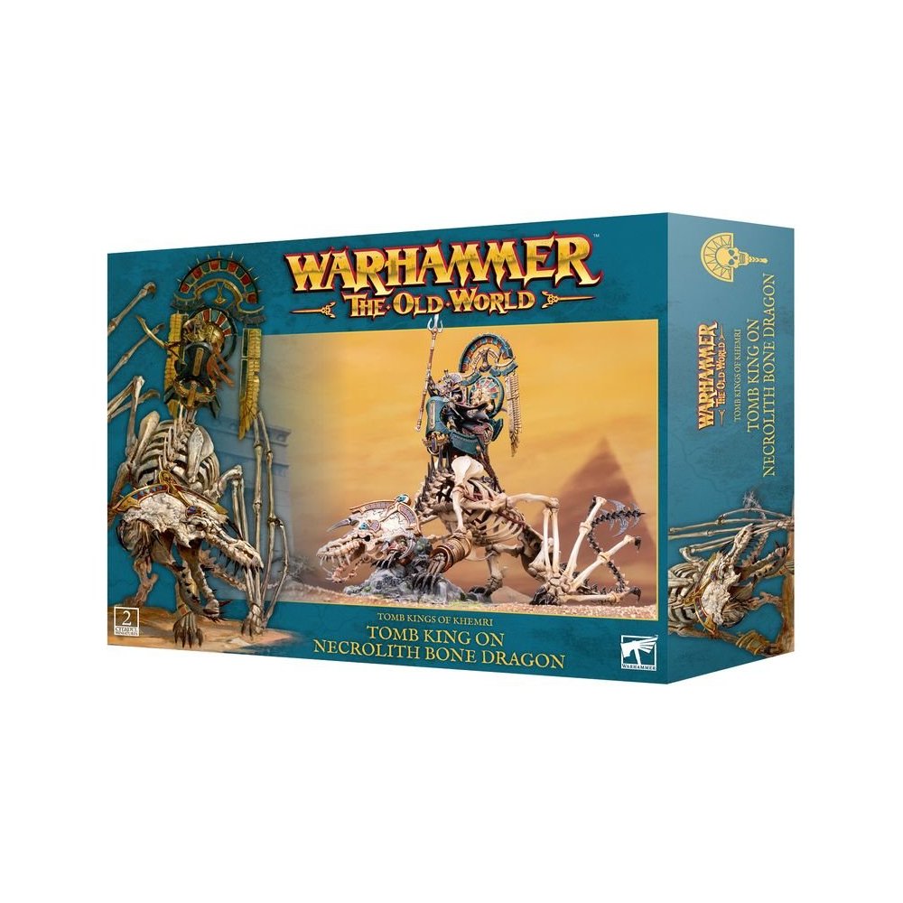 Tomb King/Liche Priest montado en Necrolith Bone Dragon