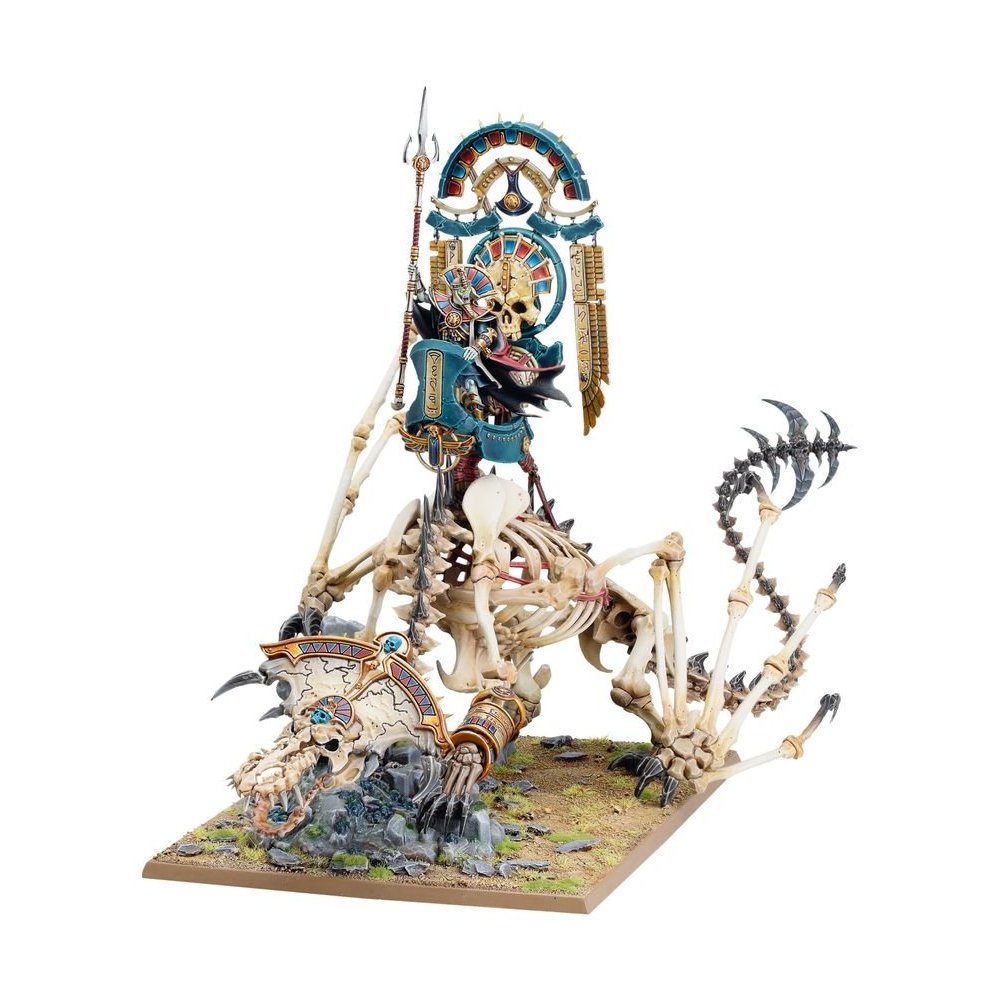 Tomb King/Liche Priest montado en Necrolith Bone Dragon