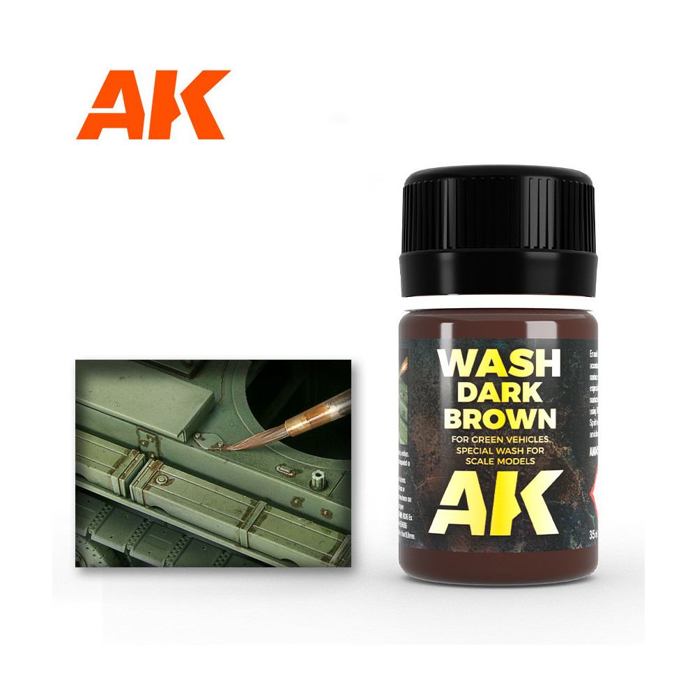 Dark Brown Wash for Green Vehicles 35ml