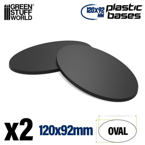 Peanas de Plastico - Ovaladas 120x92mm