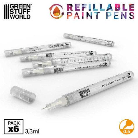 Rotuladores recargables 0.5 (pack de 6)