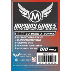 [7128] Mayday Custom Police Precinct Game Sleeves (pack of 100) (63.5 X 92 MM)
