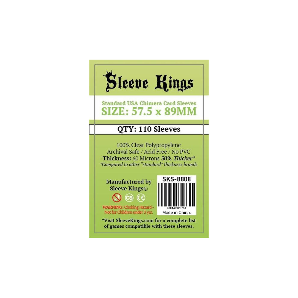 [8808] Sleeve Kings Standard USA Chimera Card Sleeves (57.5x89mm)