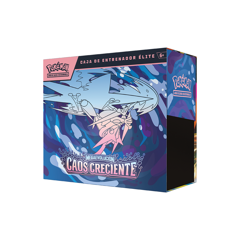 Caja de Entrenador Élite de Megaevolución-Caos Creciente de JCC Pokémon