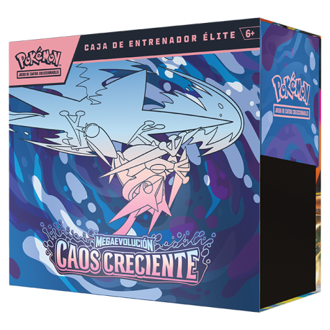 Caja de Entrenador Élite de Megaevolución-Caos Creciente de JCC Pokémon