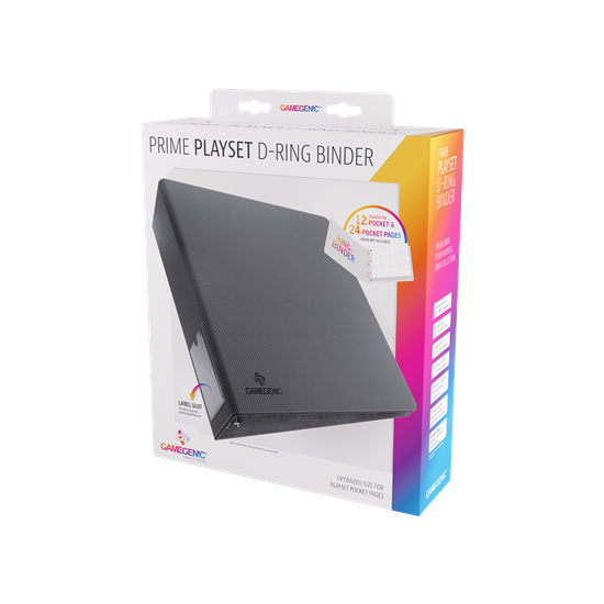 Prime Playset D-Ring-Binder Black // Archivador de anillas Gamegenic