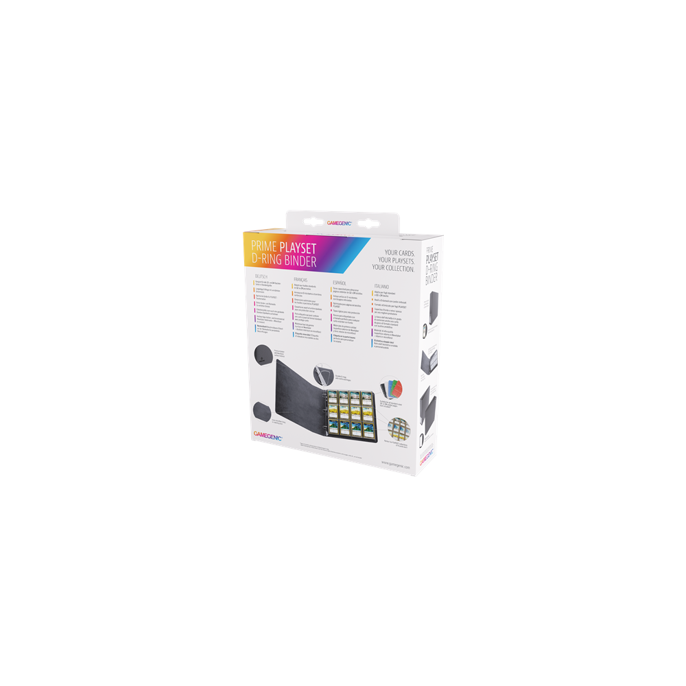 Prime Playset D-Ring-Binder Black // Archivador de anillas Gamegenic