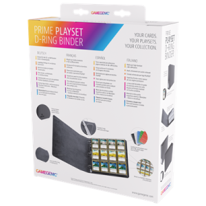Prime Playset D-Ring-Binder Black // Archivador de anillas Gamegenic