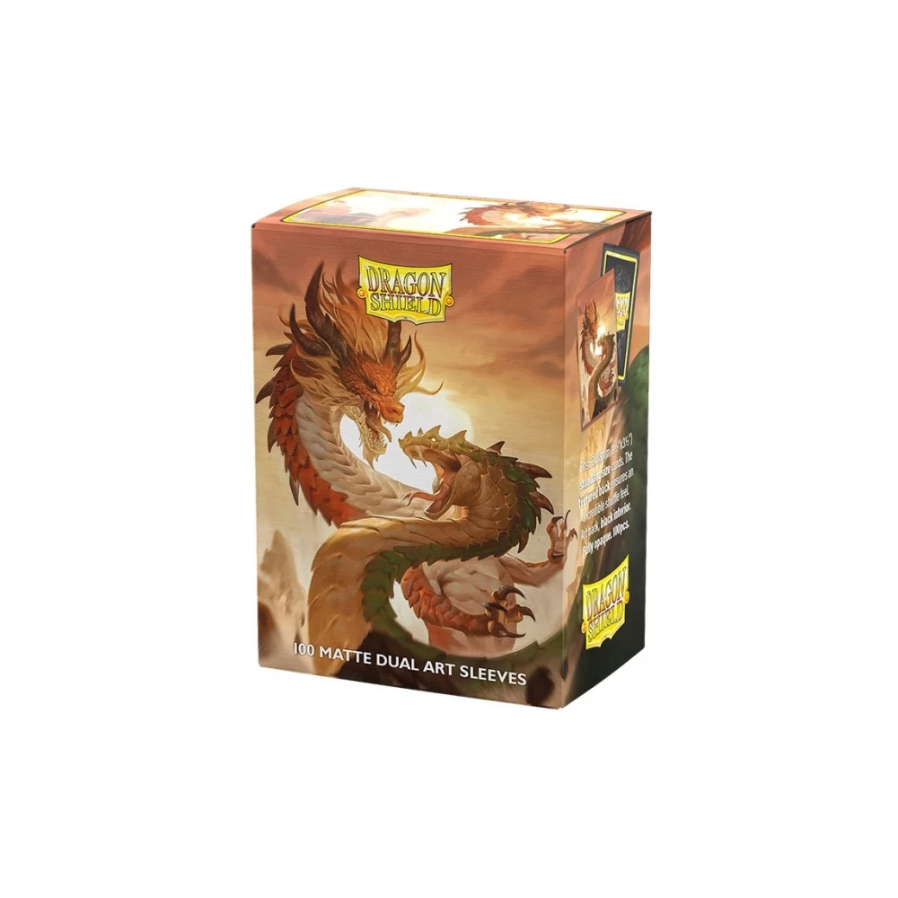 Fundas Standard Matte Dual Art (100 unidades) - Wood Snake 2025 - Dragon Shield