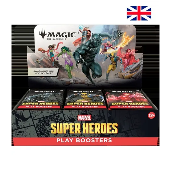 Play Booster Display (30 sobres) Marvel Super Heroes - Magic The Gathering (ESP/ENG)
