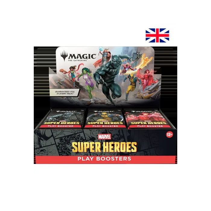 Play Booster Display (30 sobres) Marvel Super Heroes - Magic The Gathering (ESP/ENG)